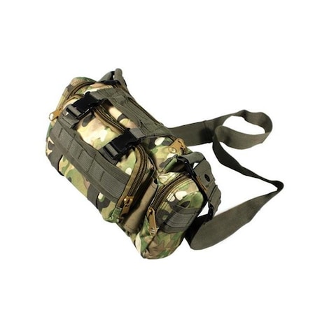 Light Woodland Military Camouflage Multi-Purposes Fanny Pack / Waist Pack / Travel Lumbar Pack